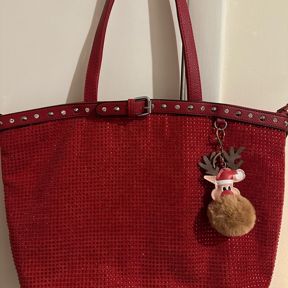 NWT: Red rhinestone bag - Picture 1 of 6